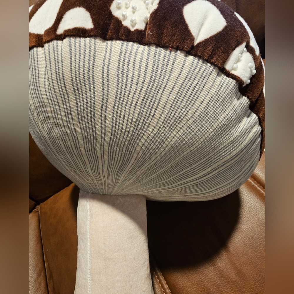 John Derian Mushroom Pillow Target 16"X13" 100% Cotton Velvet Nature Whimsical - Picture 5 of 8